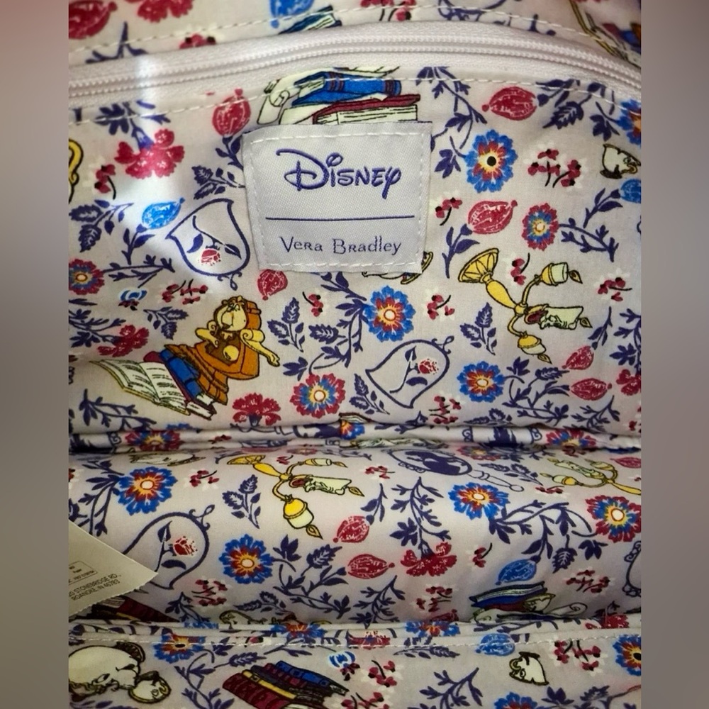 Vera Bradley Disney Frannie Crescent Crossbody in Literary Belle NWOT - Picture 5 of 6